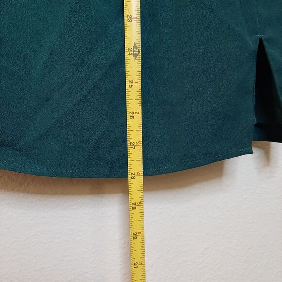 Abercrombie Fitch Dress Dark Green Women Size XSP Petite Mini Square Neckline - Picture 3 of 12